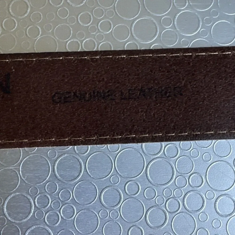 Levis Denizen Brown Leather Belt 34 36 Mens Casual Gorpcore Workwear Americana